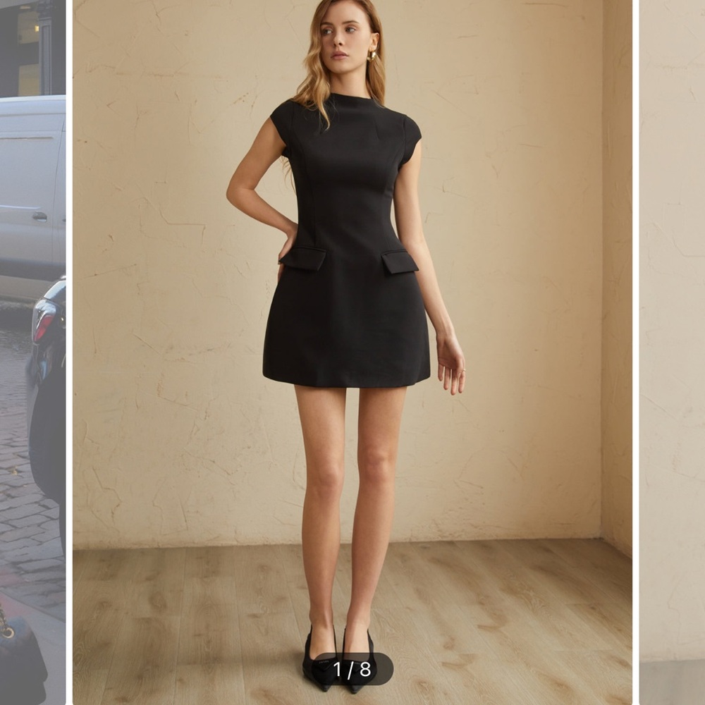 Commense Black Mini Dress